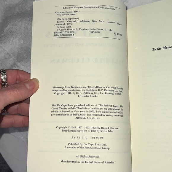 THE FERVENT YEARS THE GROUP THEATRE & THE 30’s BY HAROLD CLURMAN PAPERBACK BOOK - Picture 8 of 11